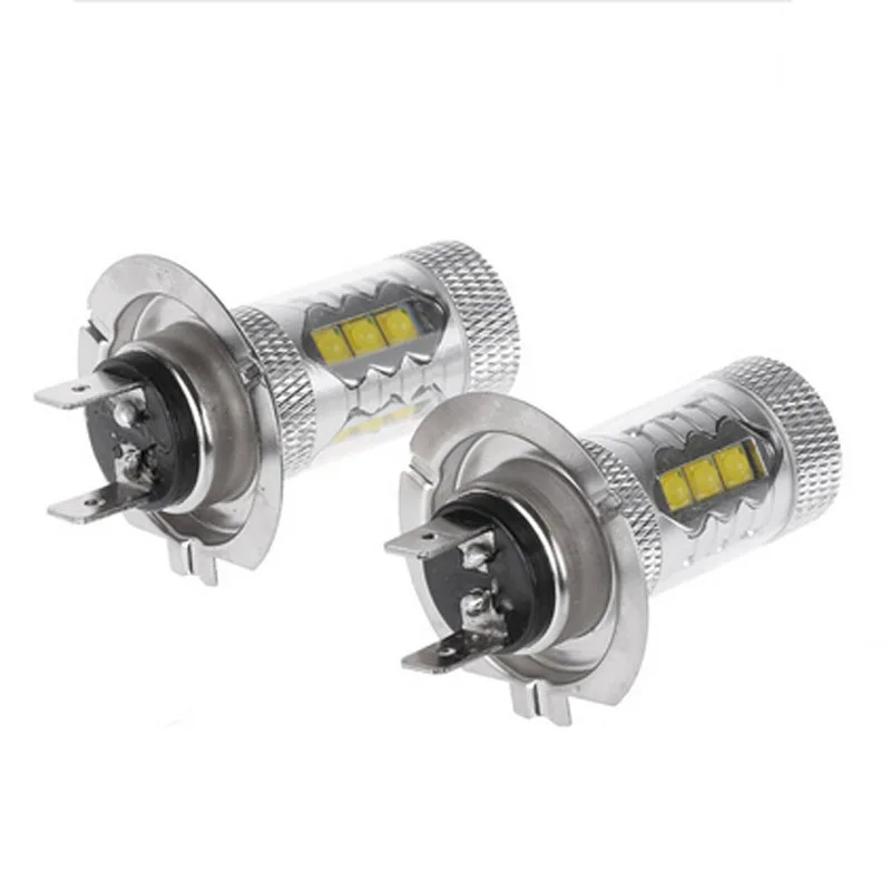 

2X 80W H7 LED 6500K Bulb White Headlight Canbus Error Free Fog Light Tail Driving Car 12V Bulb Lamp Super Bright
