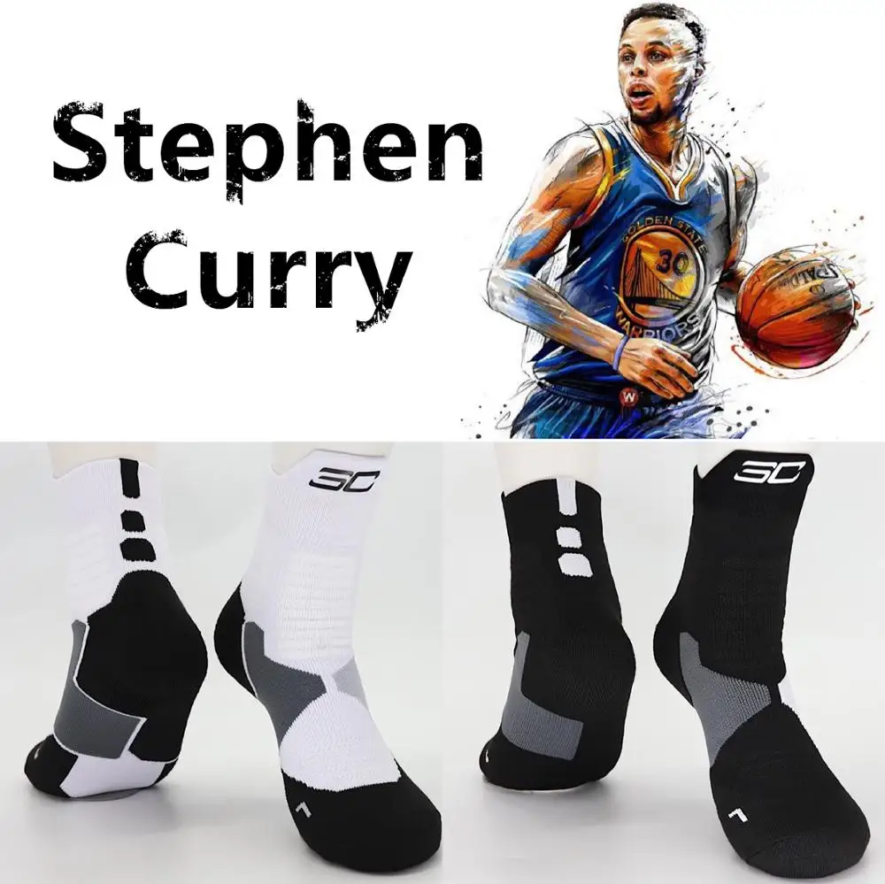 

Stephen Curry Basketball Middle Calf Cotton Thick Socks Point Guard American Professional Players MVP Number No.30 Championship