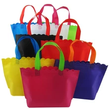 20 шт./лот печать логотипов под заказ нетканый мешок/тоут компактная сумка для покупок для продвижения и рекламы 80 г ткани