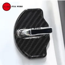 Stainless Steel Car Door Lock Protective Cover Cap Decoration Sticker Kit for Tesla Model X 2016-2017 Auto Interior Accessories