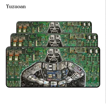

Yuzuoan Overlock EdgeNew High Quality High Speed Rubber mousepad Darth Vader Mask, Game, Star Wars gaming mouse mats Desk Mats