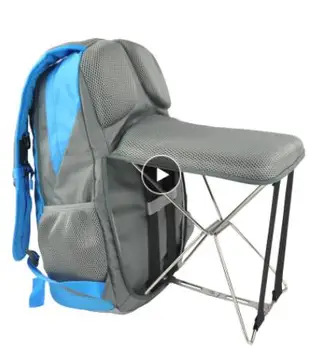 

PLAY-KING Fishing Chair Folding Outdoor Leisure Sports Bag Wearable Bench Stool Backpack Hiking Hiking Multi-Function Backpack