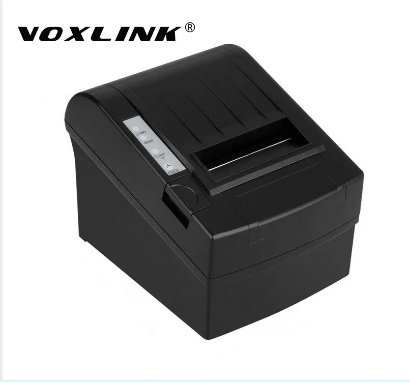 VOXLINK 300mm/s 80MM POS Thermal Receipt Printer Thermal Printing Esc USB port Ethernet lan Interface Auto Cutter Printer 300 mm s print speed black 80mm pos thermal receipt printer auto cutter cut windows2000 xp vista 8 10 linux usb ethernet
