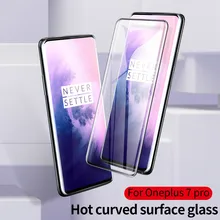 HereCase for oneplus 7 pro 3D Curved Edge Full tempered glass cover for oneplus 7 one plus 7pro glass Thin Screen Protector