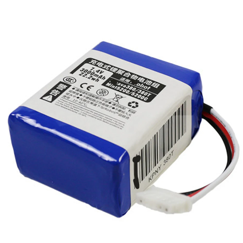 7,2 V 3000mAh литий-ионная батарея для iRobot Braava 380 380T Mint 5200 5200C аккумуляторная батарея аксессуары для пылесоса