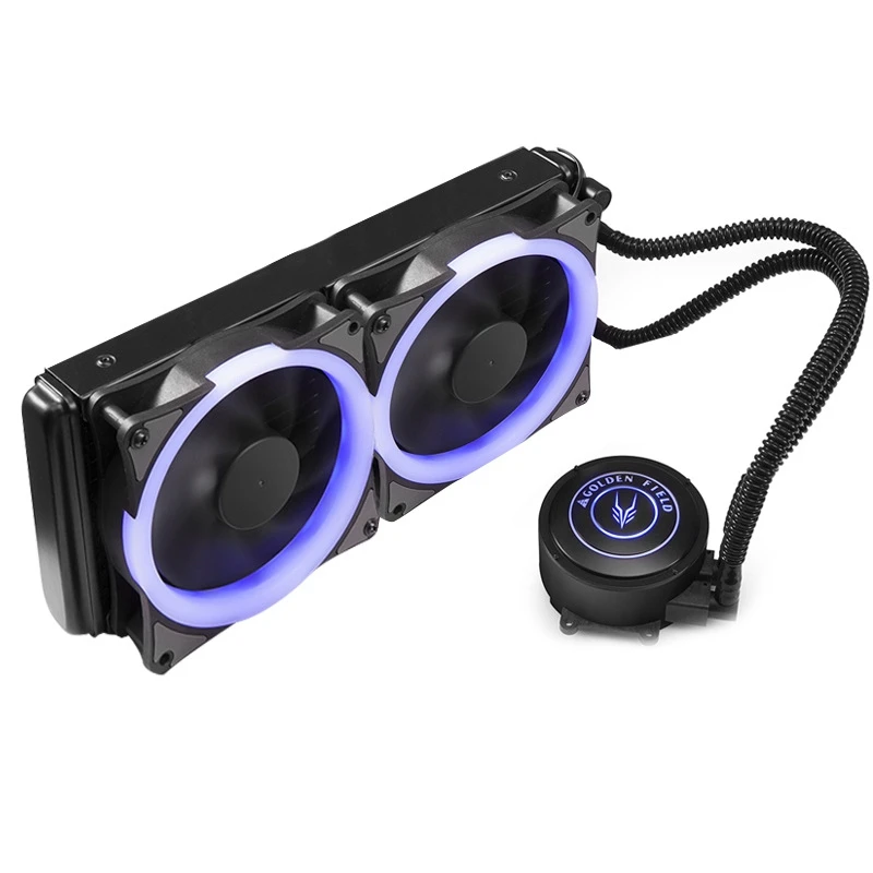 

PC water cooling CPU cooler proccessor radiator 240 heatsink aluminum copper pipe pump computer case fan for lga1155 socket am2