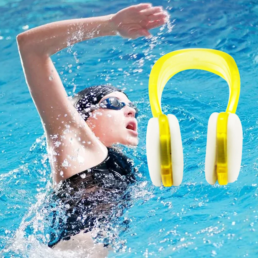 Нетоксичные мягкие силиконовые аксессуары для водных видов спорта Мини плавание водонепроницаемый обучение безвкусный зажим для носа помощь для взрослых детей безвредный