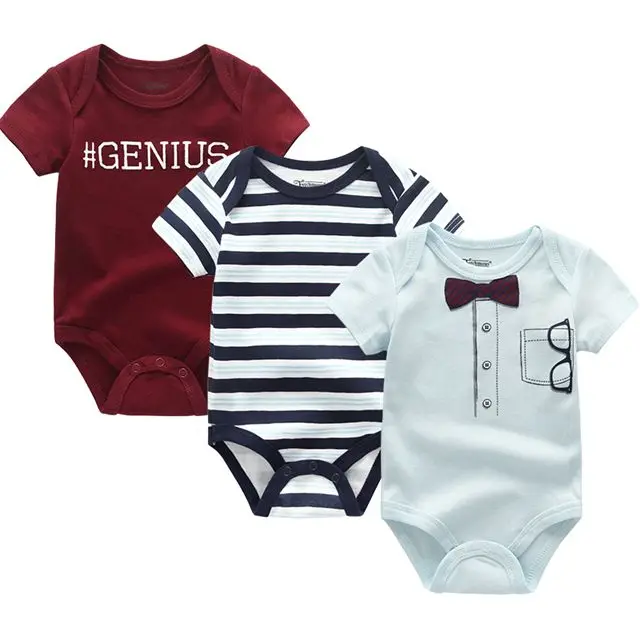 Baby bodysuits Summer Clothes Baby Boy short Sleeves Cartoon Bodysuit New Newborn Girl Climbing Pajama - Цвет: BDS3410