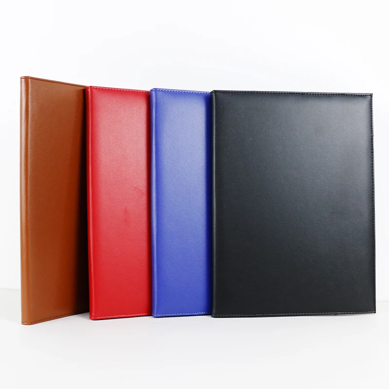 

PU Faux leather A4 menus cover file folder menu folder menu organizer holders for conference agreement contract folders 1310