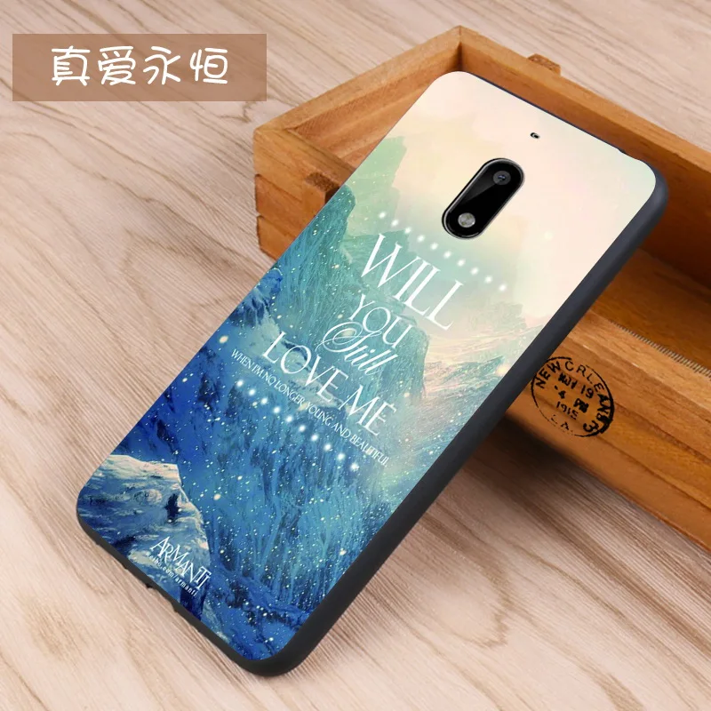 Nokia 6 Case Original Cover for Nokia 6 Case bag Cover Skin Wolf Fish Skull Nokia6 Fundas 100% BiNFUL 21