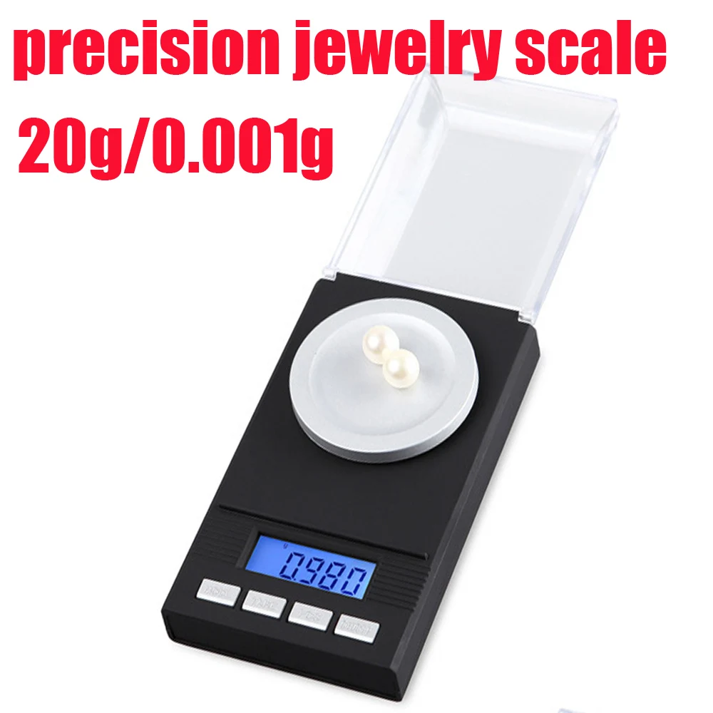 Free shipping digital jewelry scale LCD Scale 0.001g 20g Pocket Jewelry
