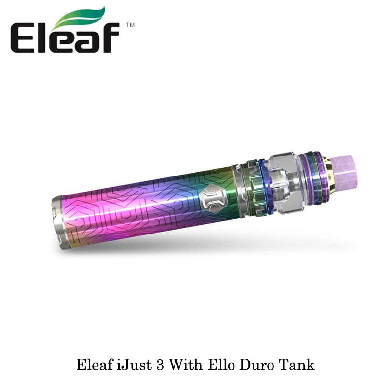 

80W Original Eleaf iJust 3 Kit electronic cigarette with 3000mAh built-in battery ELLO Duro Atomizer 6.5ml 25mm Vape Vaporizer