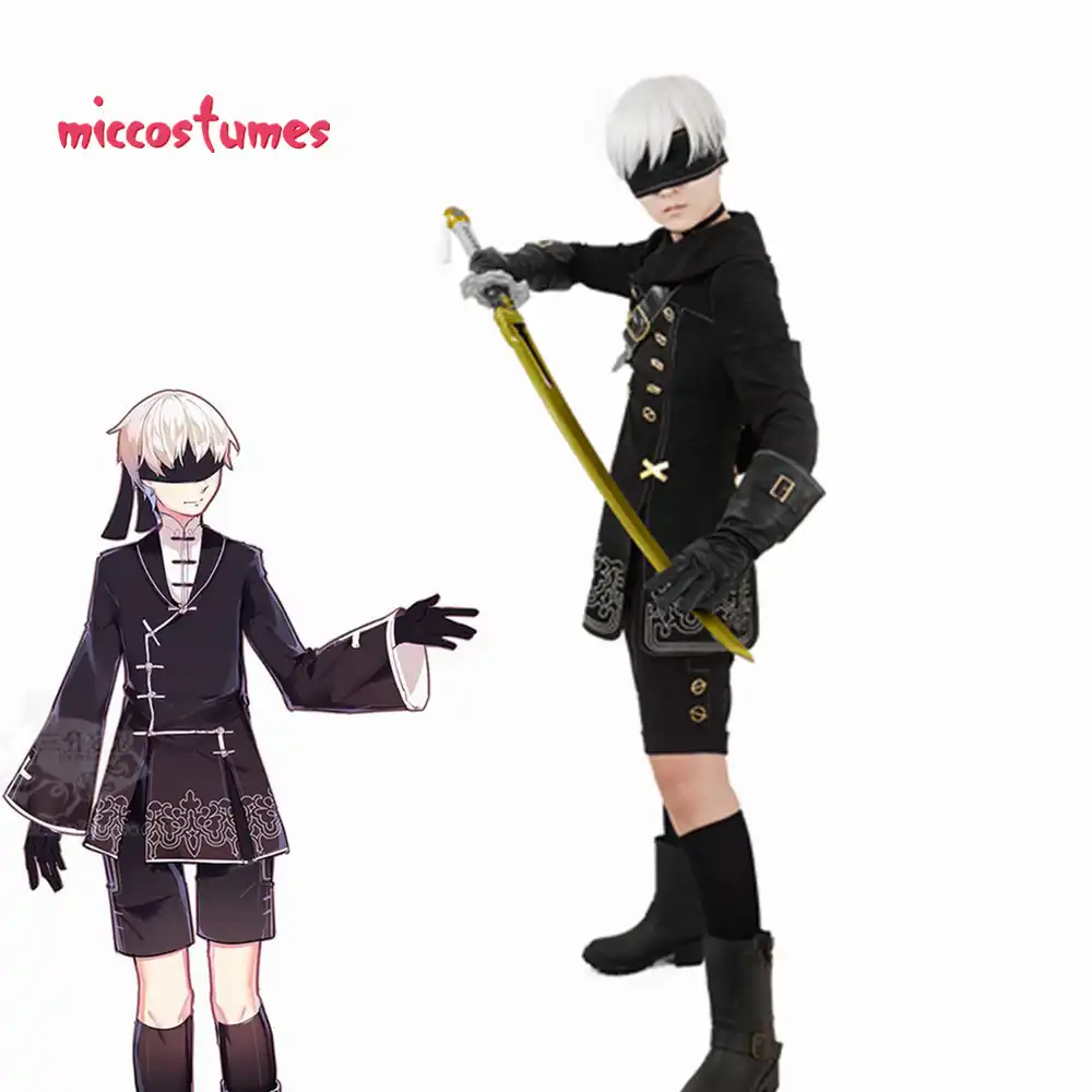 Nier Automata jorha № 9 Тип S 9S косплей костюм для мужчин Хэллоуин наряд - изображение