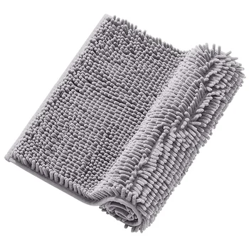 

NHBR-Bath Mat No Sliding Bathroom Carpet Absorbent Shower Mat Chenille Carpet