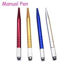 20шт тату ручная ручка Перманентный макияж бровей Caneta микроблейдинг tebori ручка для микроблейдинга для 3D украшенная ручка машина