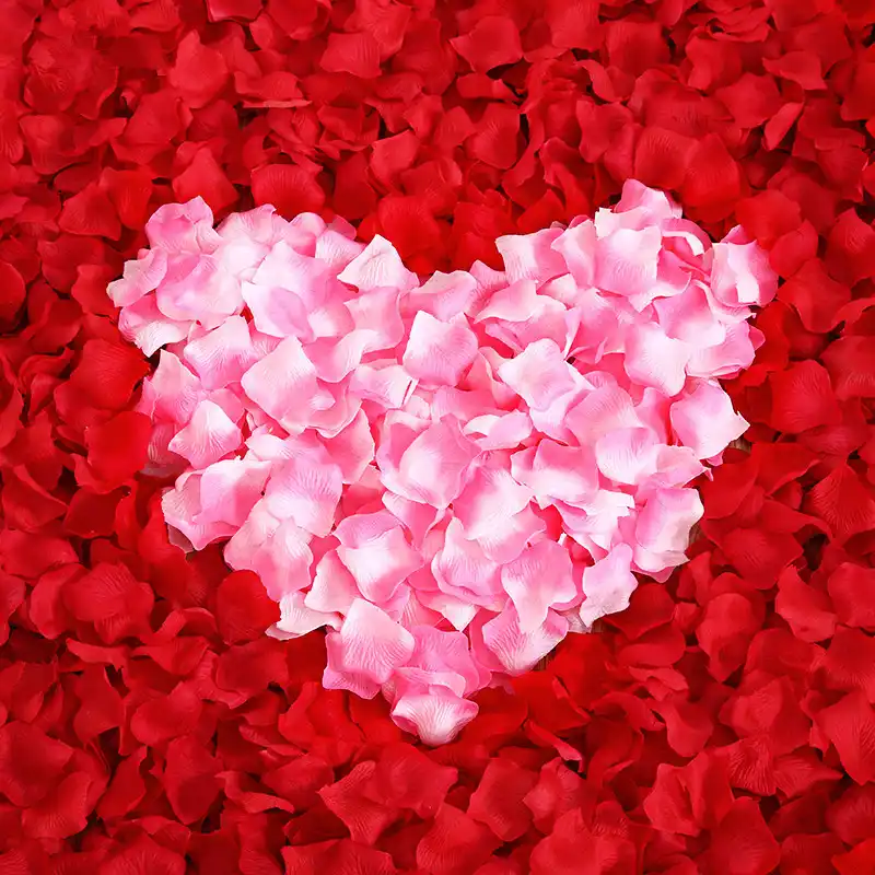 Decoration,Rose Petals Party Wedding Event Ivory HongyiTime 1200 PCS Artificial Silk Rose Petals Decoration for Romantic Night