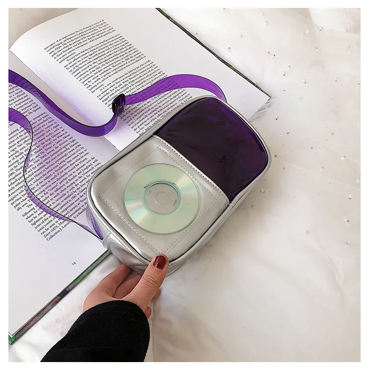 Модный уникальный дизайн CD сумка ПВХ желе конфеты цвет прозрачная сумка женская сумка через плечо Bolso Mujer