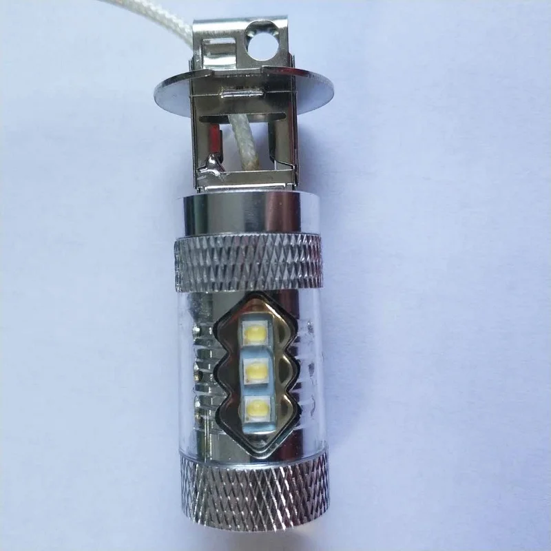 Светодиодный светильник, супер белая галогенная лампа H3 16SMD 2828 80W 6500 K-7000 K, белый светильник светодиодный светильник для(DC12-24V