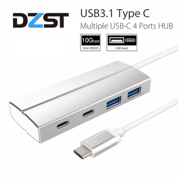 

DZLST USB C hub power adapter USB 3.0 Charging USB 3.1 Gen2 SuperSpeed 10Gbps Data Transfer For Macbook USB C Docking Station