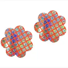 10 пар(20 шт)/партия накладки на грудь в форме цветка клейкие оранжевые Стикини груди опорожненные нагрудные одноразовые накладки на грудь чехлы