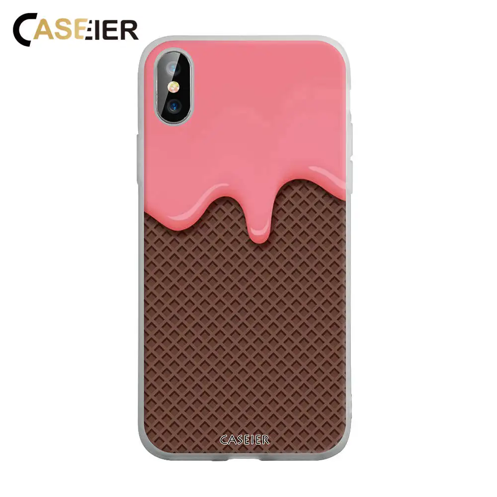

CASEIER Matte Relief Case For Xiaomi MI 8 SE Lite A2 6X A1 5X Ice Cream Phone Cases For Redmi 6A Note 5 6 7 Pro Back Cover Funda