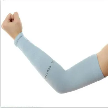 

2017 new brand ice silk sunscreen cuff unisex short sleeve cuff UV outdoor ice silk sleeve 7 colors choice free shipping