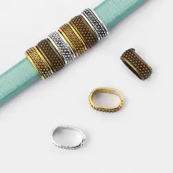20 шт ювелирных изделий тисненый точка слайдер разделитель для 10*6 мм лакричный кожаный шнур браслет ожерелье аксессуары для ювелирных