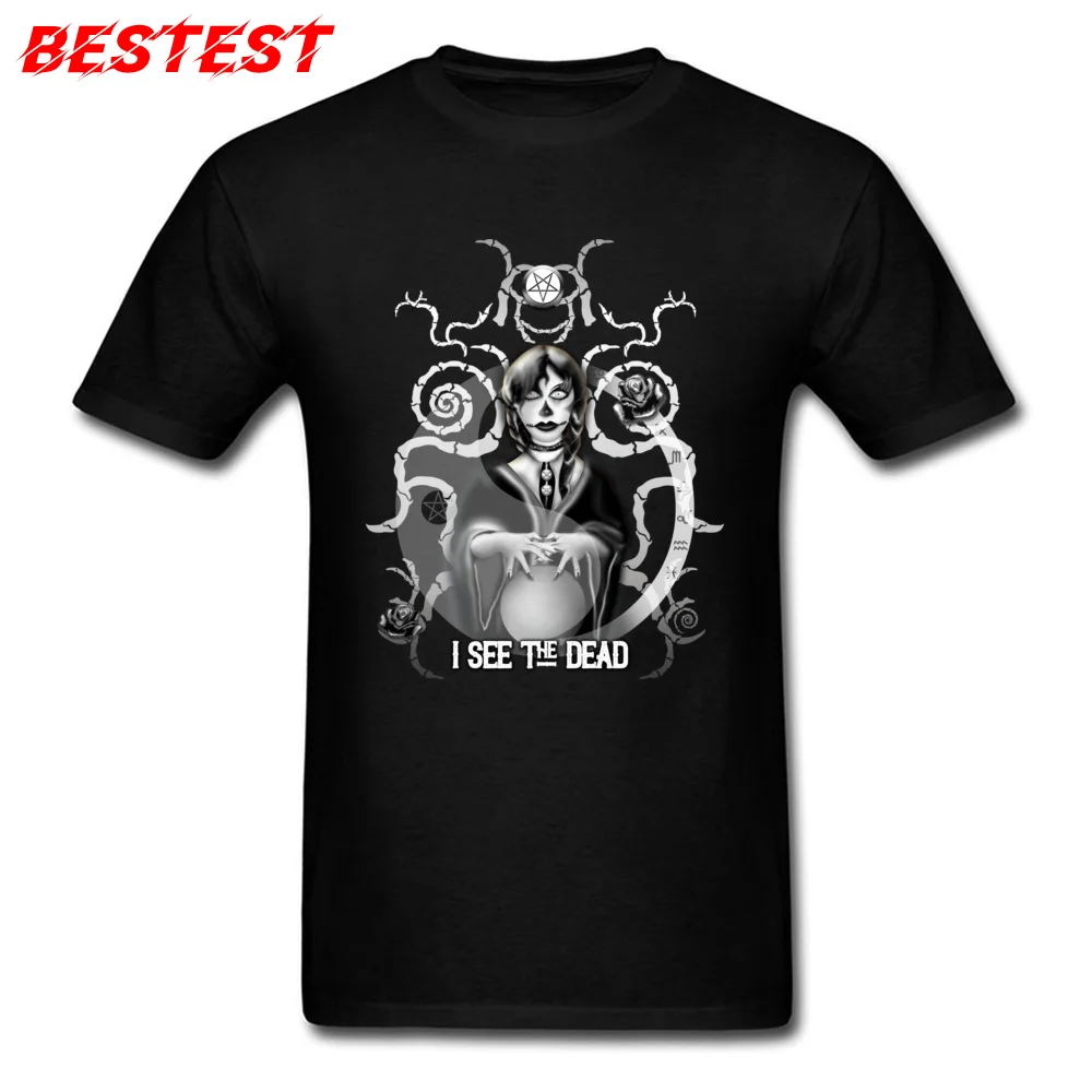 I See The Dead Tees 2018 New O Neck Casual Short Sleeve Cotton Fabric Men's T Shirt Printed On T-Shirt Drop Shipping I See The Dead black