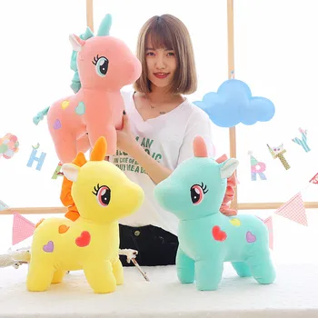 

unicorn plush toy 45cm kawaii unicorn doll cute animal stuffed soft pillow baby kids toys for girl birthday christmas gift