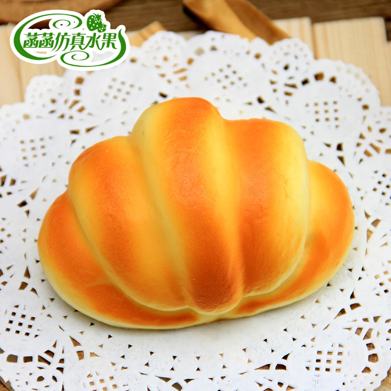 

Artificial Decorations Foods PU simulation Miniatures 3D material croissant fake bread decoration props bread 4pcs/lots