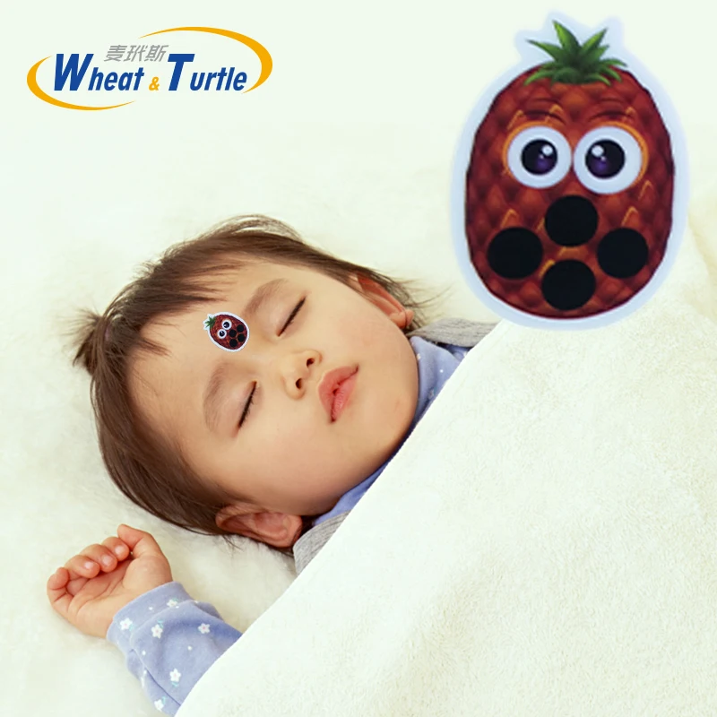 4Pcs/Lot Body Fever Baby thermometers Lcd Digital Sticker Forehead