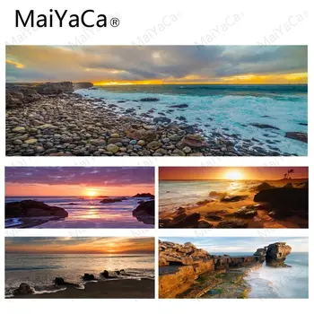

MaiYaCa New Design Coast Stones DIY Design Pattern Game Lockedge mousepad Size for 30x80cm 30x90cm Rubber Rectangle Mousemats