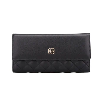 

Women Fashion Wallets Genuine Cowhide Leather High Quality Designer Famous Luxury Brand Female Long Multi-function Wallet Clutch