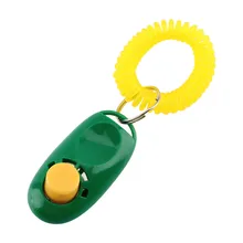 4 Colors Pet Training Clicker Click Agility Trainer Aid Wrist Training Dog Clicker with Wrist Strap Pet Horse Supplies pet training dog clicker adjustable sound key chain and wrist strap doggy train