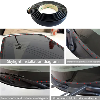 

3M Car sunroof seal sticker for Nissan Tiida Teana Skyline Juke X-trail Almera Qashqai Livina Sunny March Murano Geniss Koleos