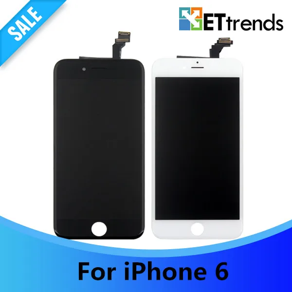 

20PCS/LOT Grade A No Dead Pixel LCD Screen Complete LCD & Digitizer Assembly for iPhone 6 LCD display Touch Screen DHL Free ship