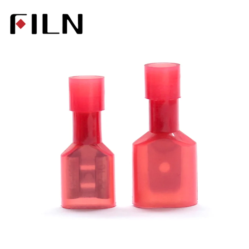 FDFN1.25-250    50pcs 6.3MM Male&Female Car Fully Insulated Spade Crimp connector Terminals Auto Wire Terminal (6)