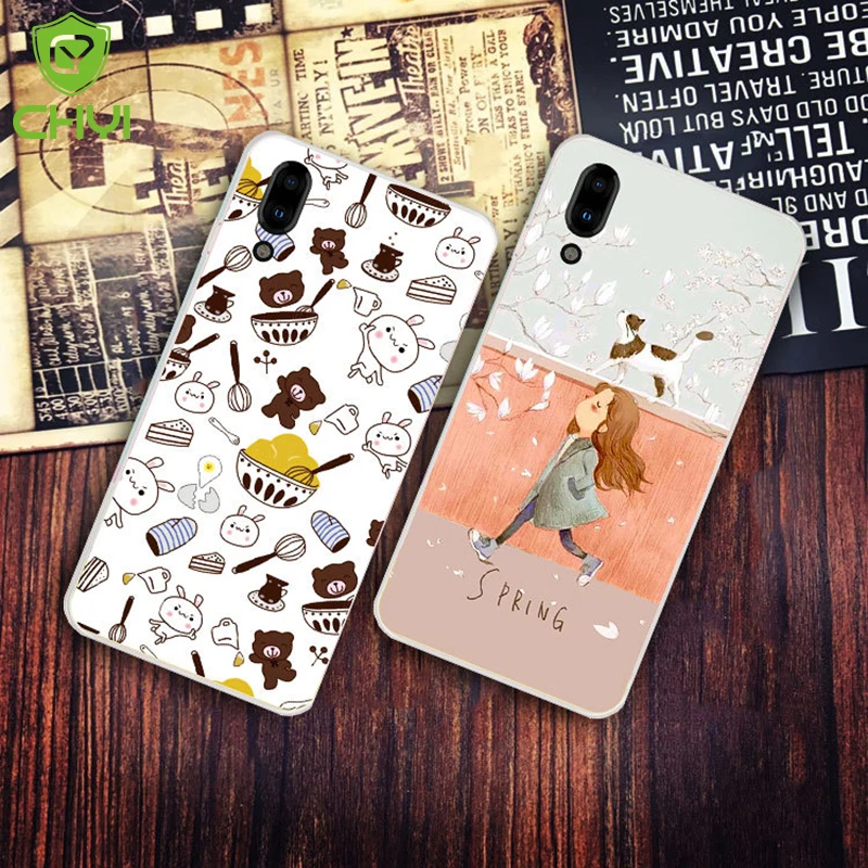 

CHYI pattern Silicone case For Sharp Aquos S2 case TPU back shell Explosion-proof full coverage shockproof case color bear