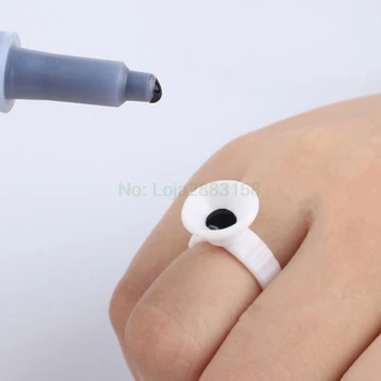 

100Pcs Disposable Permanent Makeup Ring No Divider Tattoo Ink Pigment Holder Cup