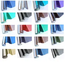 90 см* 10 м изоляционная оконная пленка, анти-УФ, серебряная, цветная Солнечная Оконная Пленка, зеркальные цветные оконные наклейки для домашнего и офисного декора