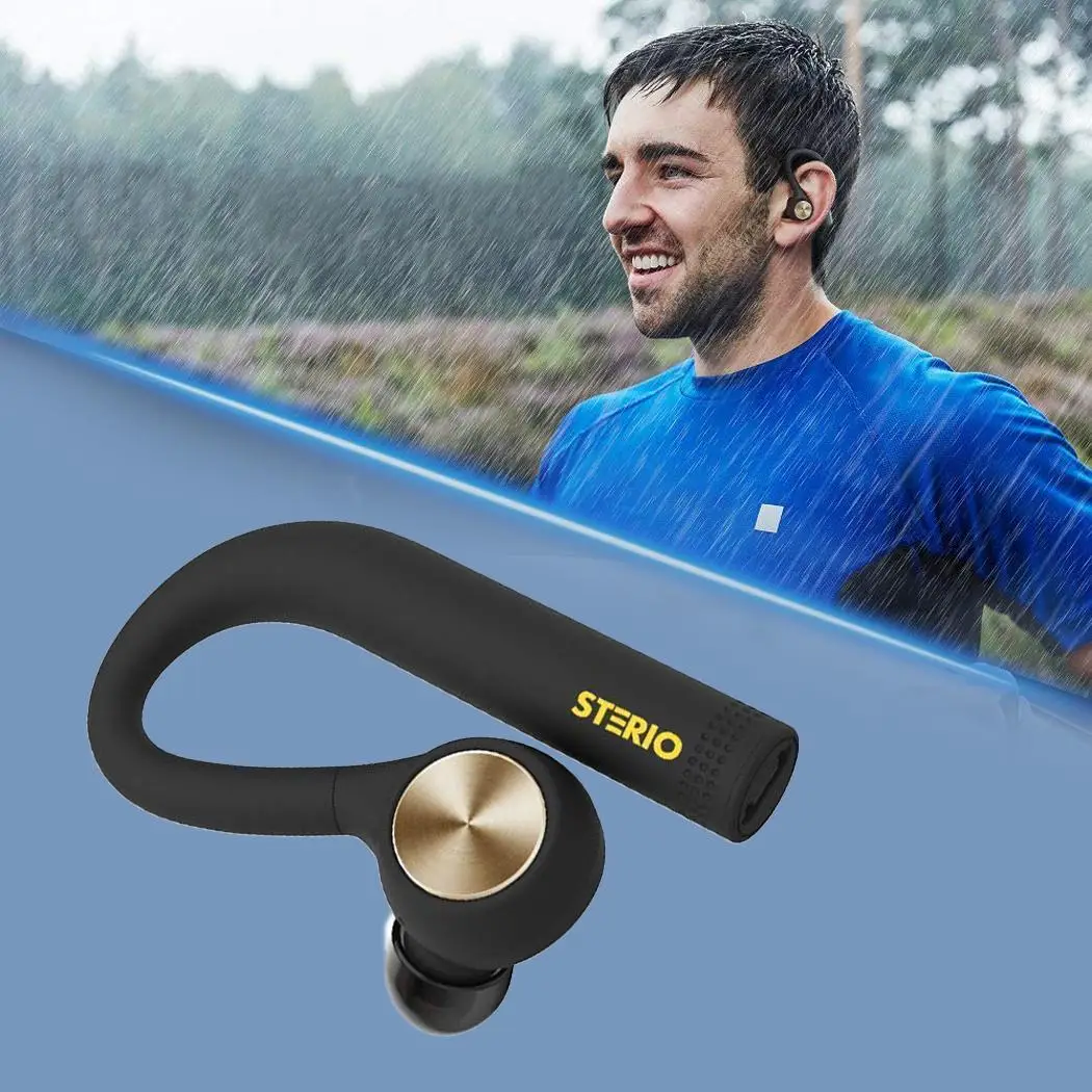 Ear Hook Bluetooth Wireless Call Music 933dB 1.5Hours Earphone Earphone About 6Hours Waterproof Headset IPX5
