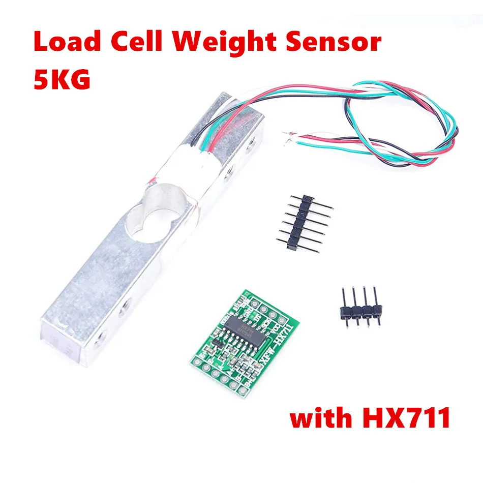 

HX711 ADC Converter Breakout Module Digital Load Cell Weight Sensor 5KG Portable Electronic Kitchen Scale Load Cell 5kg