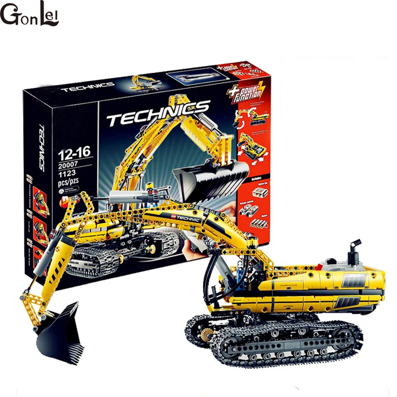 

(GonLeI) IN STOCK 20007 1123pcs Technic series excavator Model Building Kit Blocks Brick Compatible Toy Christmas Gift 8043
