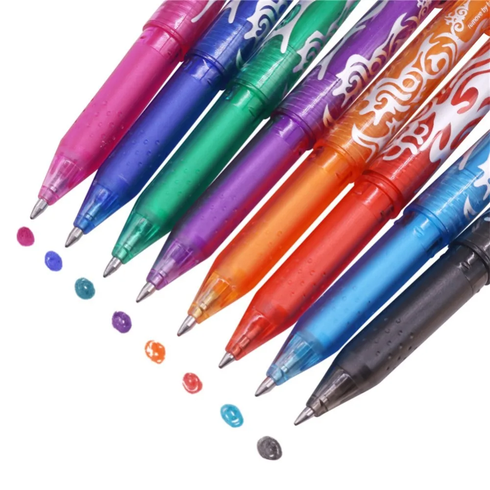 80 pcs Bullet Tip 0.5MM Erasable Ballpoint Pen Highlighter Color Ink