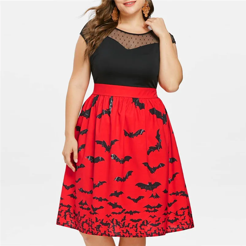 

Women Halloween Dress Sexy Bandage Plus Size Dress Bodycon Holiday Backless Party Dress Vestidos #O08