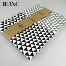 4PCS/SET 30X40CM 100% Cotton Classic black print Dishtowel Kitchen Towel Cleaning Cloth Tea Towel Ultra durable pano de prato