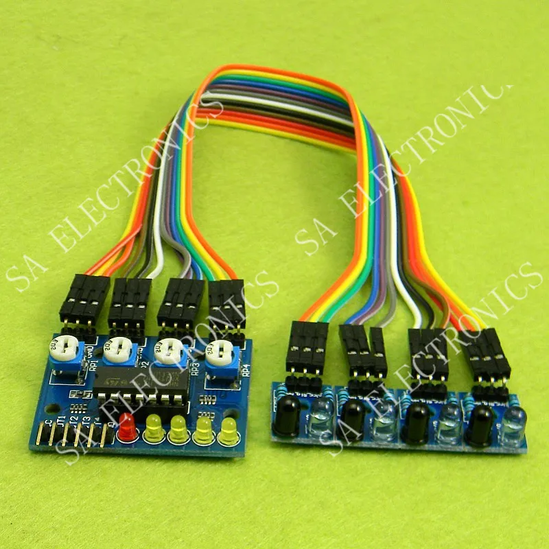 

[BELLA]4-way infrared tracing / tracking module / transmission line modules / obstacle avoidance / car / robot sensors C3B3--5PC