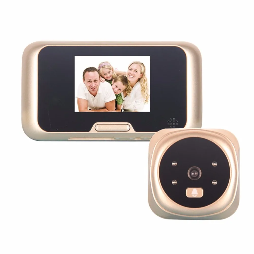 

3.0 inch TFT LCD Digital Wireless Doorbell Zoom Camera Peephole Viewer 160 Degrees Wide View Night Vision Doorbell QR-09