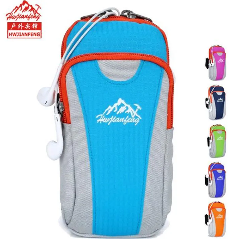 

Hwjianfeng 004 Nylon Adjustable Arm Bag Wrist Bag For Mobile Phone Case Outdoor Sport Bag Running Bag For Men Women