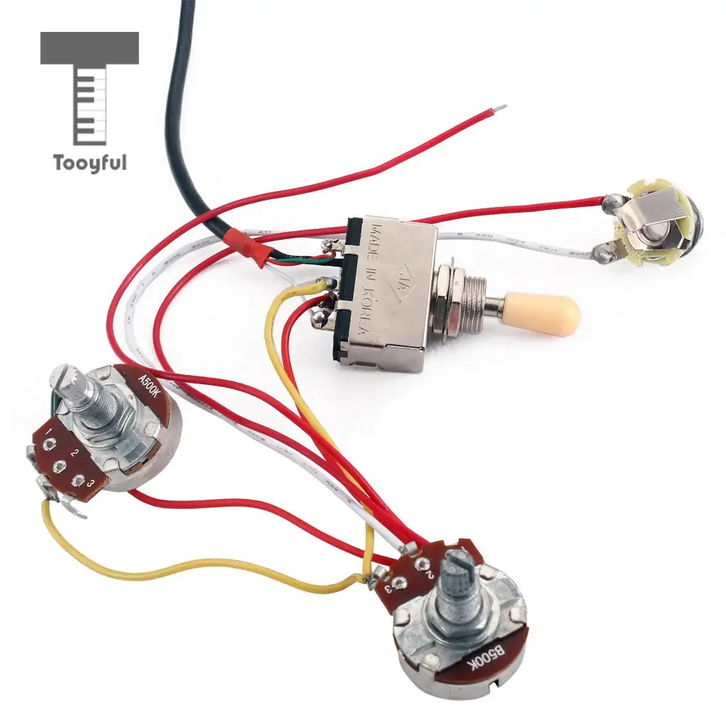 Tooyful 1 Set Copper Dual Rail Single Coil Pickup Humbucker for Electric/Cigar Box Guitar Parts DIY